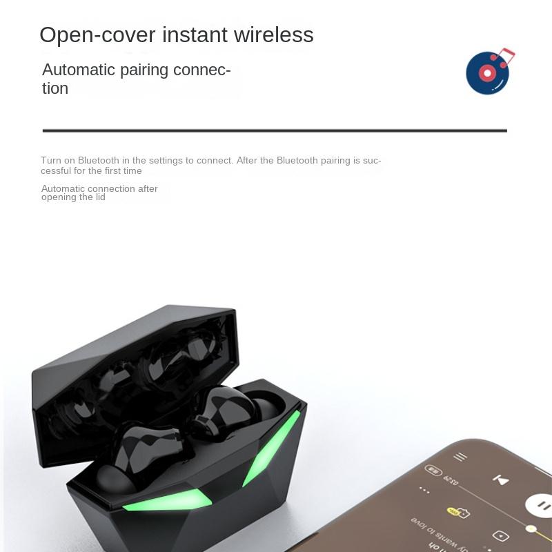Wireless Bluetooth Headset TWS Zero Delay Into Ear -type E -sports Game Bluetooth Wireless Headset