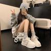 Height increase 5.5CM thick-soled women's 2026 spring new versatile board shoes non-slip casual sports shoes