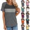 Women's  Short Sleeve T Shirts Round Neck Cute Tunic Tops Basic Tees Blouses Loose Fit Pullover