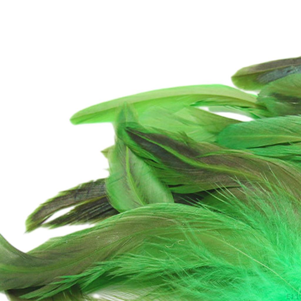 50 Pieces Feathers for Crafts Chicken Feather Decorations Handicraft Accessories Wedding Hats