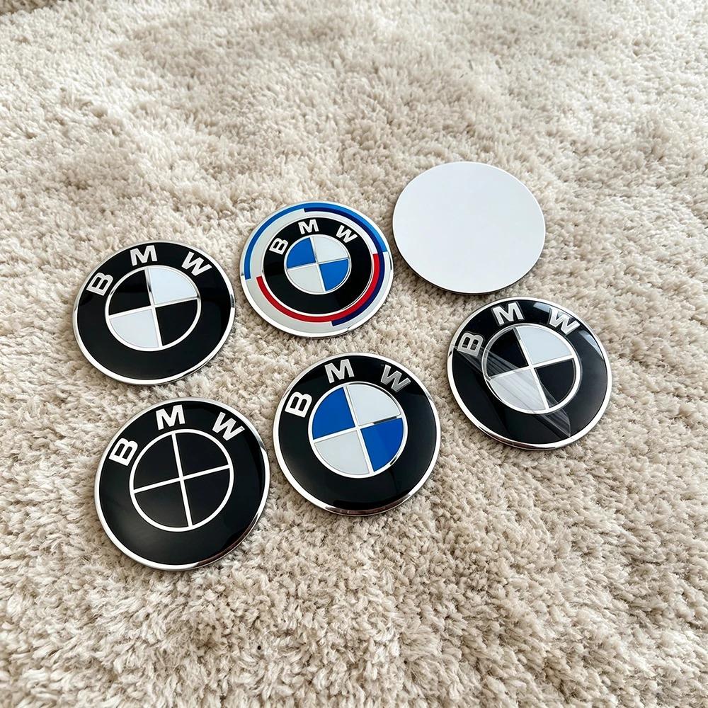 For BMW M E46 E90 E60 Car Badge Wheel Center Hub Cap Sticker Accessories 4Pc 56mm 60mm 65mm For BMW E46 E36 E39 E60 E90 F10 F30 G20 G21 G30 F15 X5 JV4