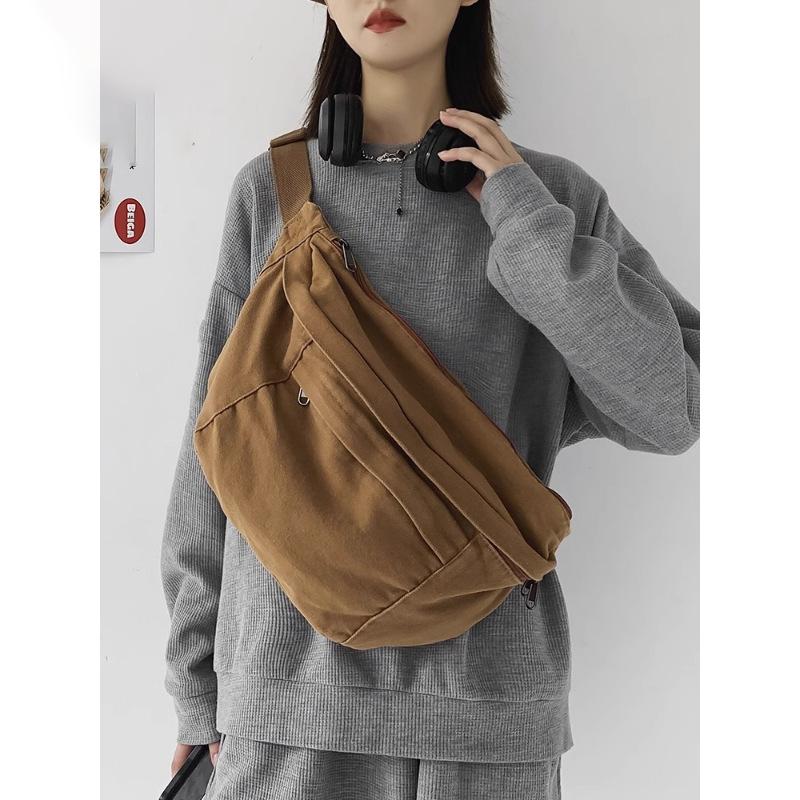 Customer Order 2025 New Boys Casual Bag Large Capacity Breast Bag Japanese Trendy Brand Backpack Student Fanny Pack Messenger Bag