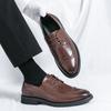 Men’s Brogues Formal Business Leather Shoes Men Retro Tuxedo Wedding Classic Dress Shoes Plus Size