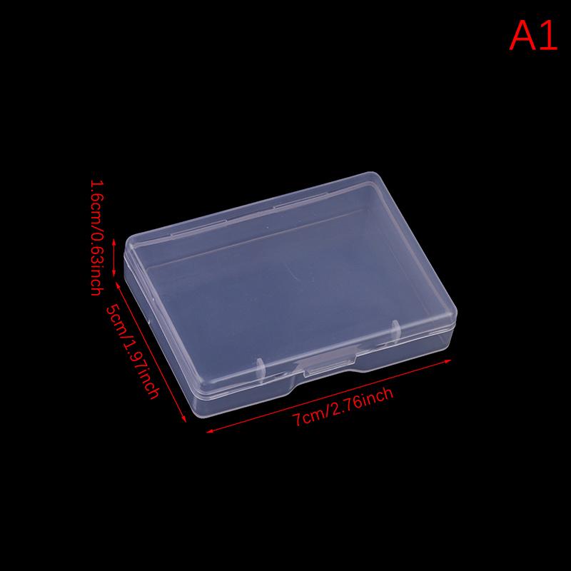 Rectangular Transparent Plastic Box Translucent Dustproof Jewelry Storage Organizer Case Durable Strong Packing Container