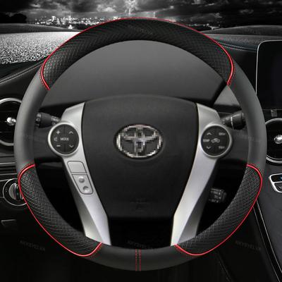 Кожаный чехол на руль автомобиля из микрофибры для Toyota Prius 30 20 Prius V Prius C Prius Prime массажные автоаксессуары