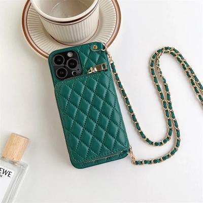 Кошелек-кроссбоди Чехол для телефона для IPhone 16 Plus 15 14 13 12 Pro Max Отделение для карт Держатель Ремешок-шнурок Кошелек на молнии Чехол из ПУ кожи