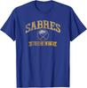 Buffalo Sabres Vintage Hockey Blue NHL Officially Licensed T-Shirt
