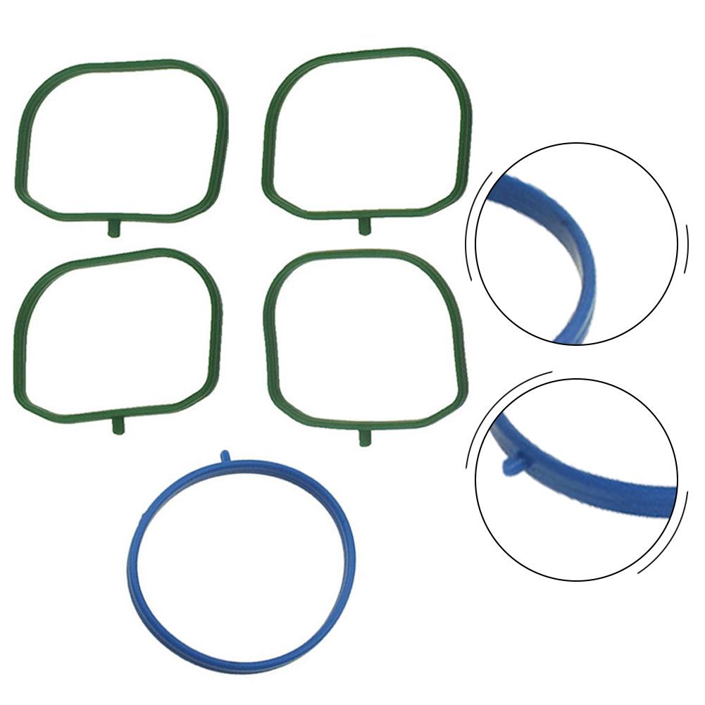 5pcs Car Intake Manifold Gasket Seal Kit LF0113111 LF01-20-306 For Mazda 3 5 6 Air Intake Pipe Gasket Accessories