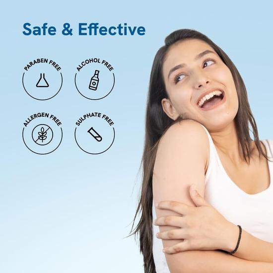 Набор для уменьшения акне на теле Be Bodywise с 1% салициловой кислотой для мытья тела и 10% ниацинамидом для увлажнения лица | Предотвращает акне на теле, отшелушивает | 450 мл