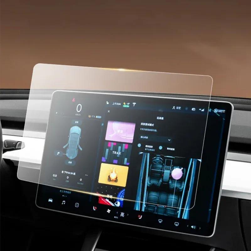 15-дюймовый 15,4-дюймовый автомобильный GPS-навигационный экран Защитная закаленная пленка Внутренний автомобильный аксессуар Для TESLA MODEL 3 Y -2025