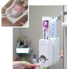 Toothpaste Dispenser - Automatic - White - Plastic - 15.7x5.8x6.3cm - Unisex