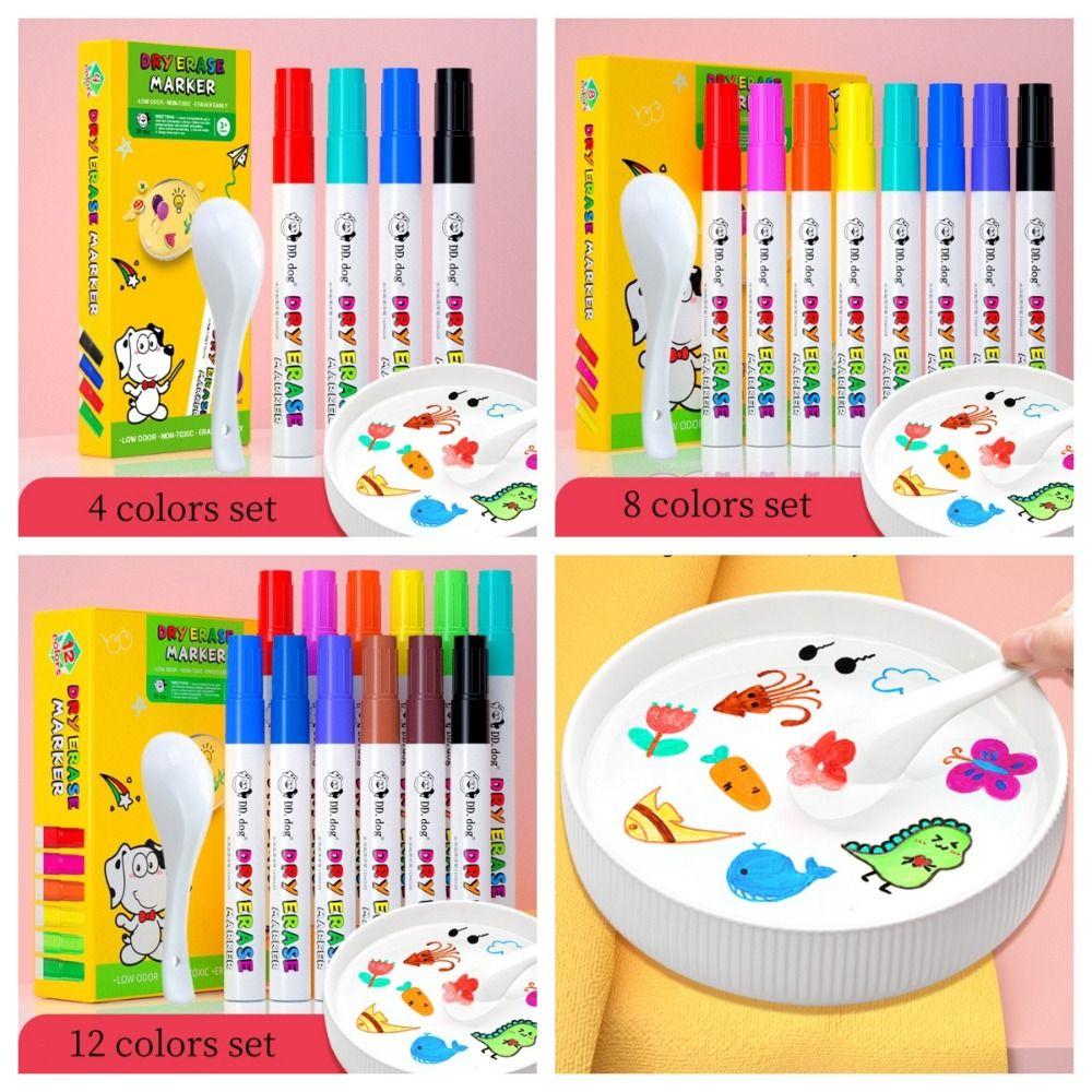 Safety Water Floating Painting Brush Odorless Erasable Magical Water Painting Pen Colorful Interesting Graffiti Watercolor Pen