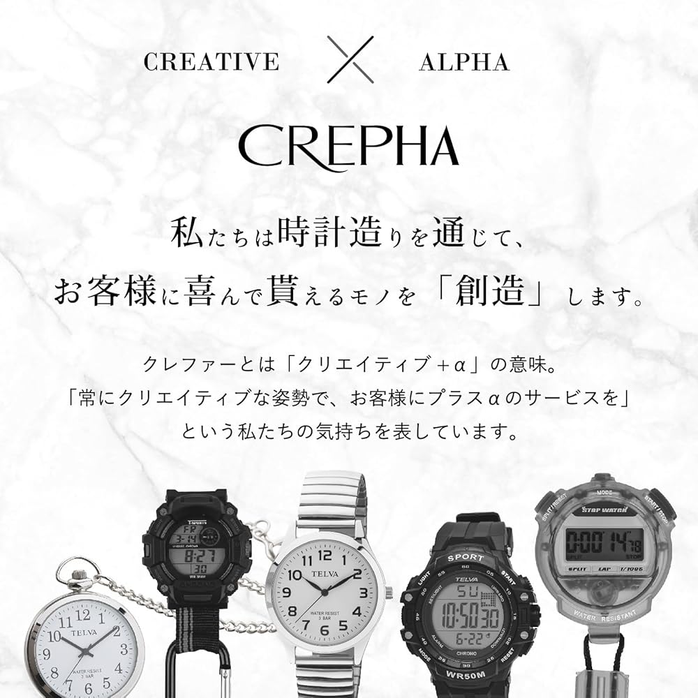 Crepha TELVA Цифровые многофункциональные спортивные часы 5 АТМ Водонепроницаемые Большой экран Красный Мужские Резиновый ремешок
