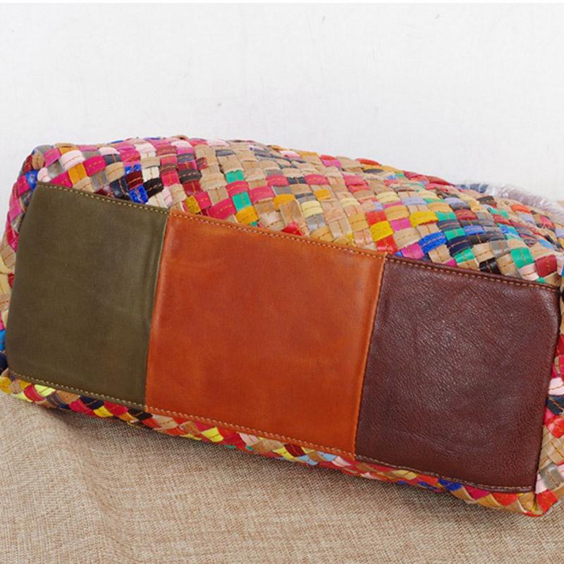 Женские сумки Lomantina Женские вертикальные стильные сумки ручной работы из натуральной кожи Плетеные повседневные наплечные сумки-тоут для леди кошелек