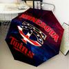 Neon Lights Minnesota Umbrella Folding umbrella, automatic umbrella 8-Frame for Travel, camping Use Gift for Halloween Christmas