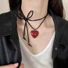 Ожерелье с подвеской в виде любви в корейском стиле, дизайн в стиле меньшинств, цепочка для свитера, милая веревочная цепочка, женское ожерелье