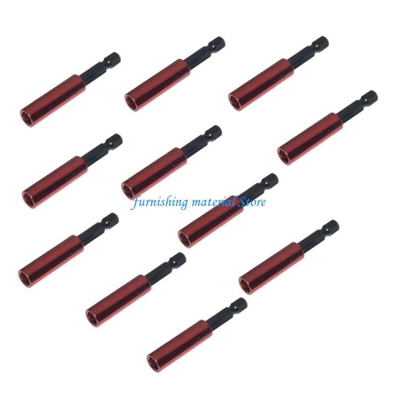 Y5GD 10/20Pcs 60mm Screwdriver Extension Bit Tip Holder 1/4inch Shanks Drill Bit Adapter Sleeve Tool for Nut