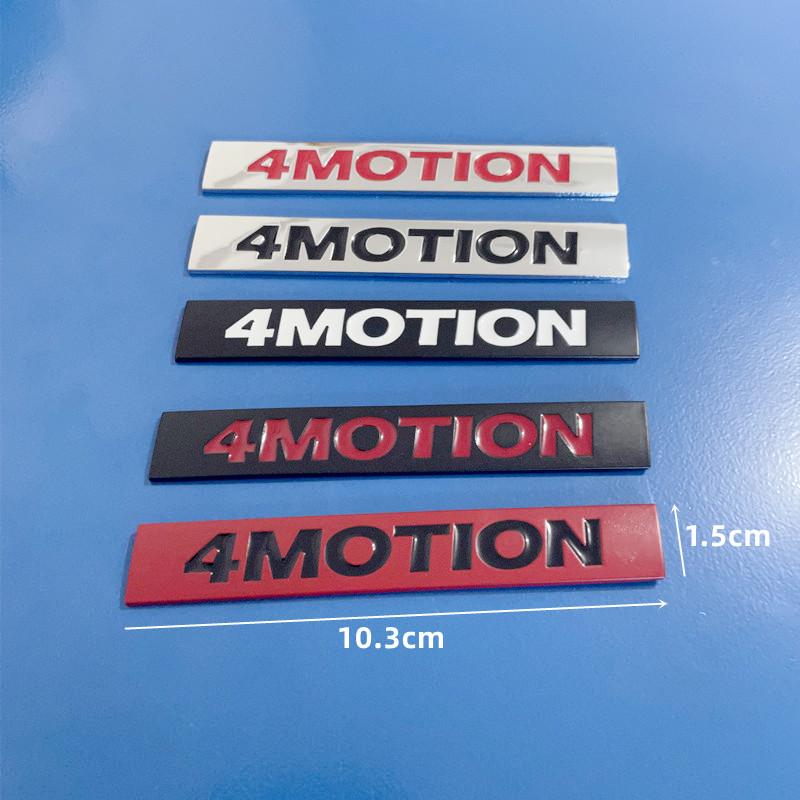 3D Metal 4 Motion Letters Logo Emblem Badge Rear Trunk Sticker For VW MK4 T5 T6 Passat 4 B6 B8 B5 Tiguan 4motion Car Accessories NG5