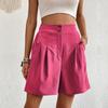 Summer Women's Shorts Loose Pants Casual Women's High Waist Wide Leg Shorts