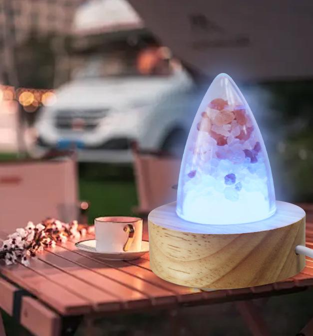 USB Himalayan Salt Lamp with 8 Colors Changing • Natural Crystal Salt Rock • Safe Low Voltage (5V) • Perfect Gift & Mood Lighting