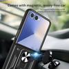 AMORUS For Samsung Galaxy Z Flip7 5G Case Kickstand PC+TPU Phone Cover