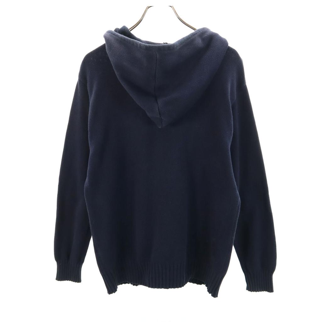 Tommy Hilfiger 90-е Старый Вязаный Парка с длинным рукавом XS Темно-синий Мужской Б/У