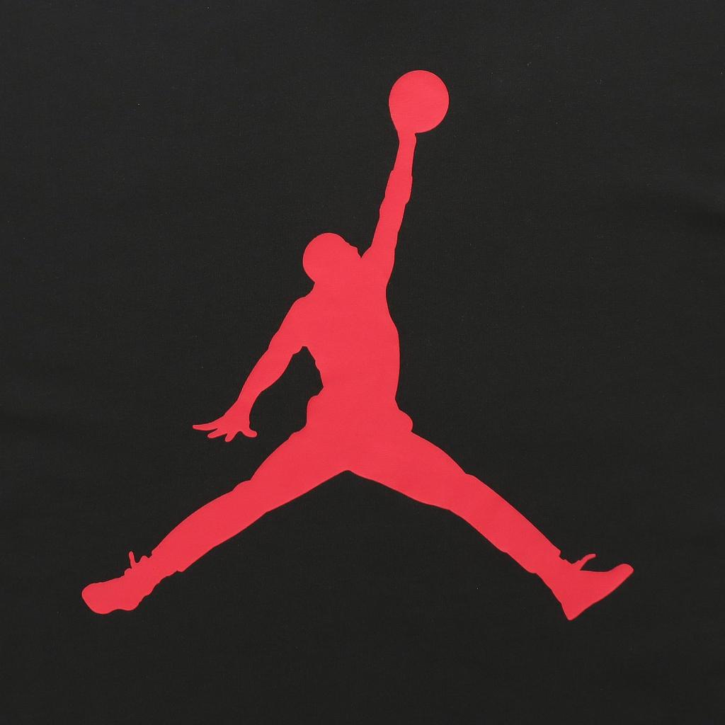 Jordan Мужские футболки Jumpman Черные с круглым вырезом Умеренный прямой крой DA6797-010