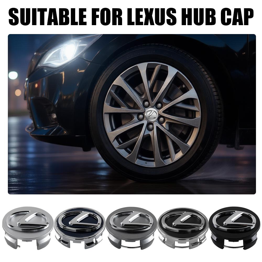 4Pcs Car Emblem Wheel hub Center Badge Cap Decor Accessories For Lexus LS LC IS350 ES300h ES300 IS250 IS220d NX350h RX GS350 ES