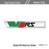 Compatible with Volkswagen Skoda Octavia/Fabia RS: VRS Grille/Fender/Metal Tail Logo and Body Sticker