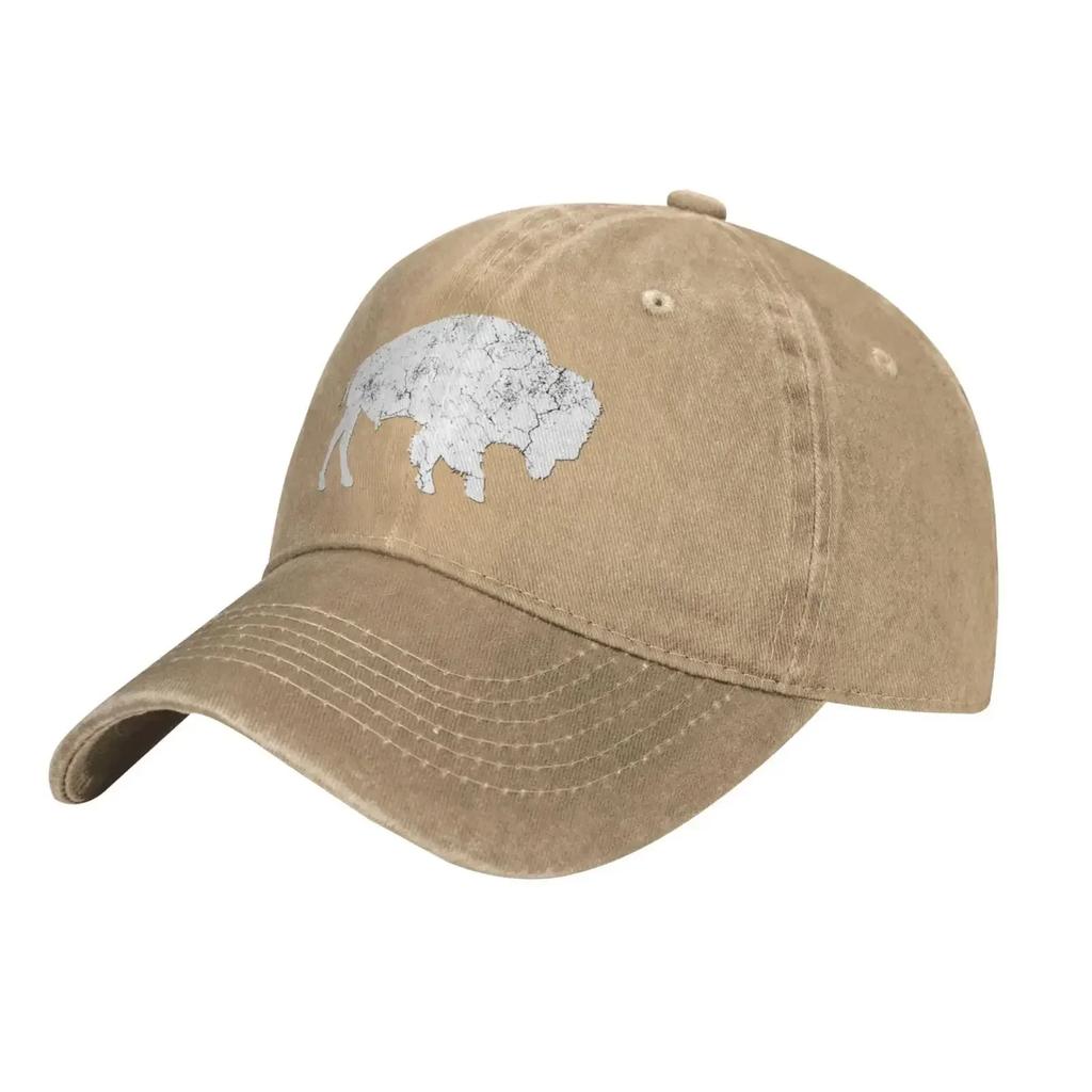 Потертая Буйволица Ретро Бизон Любитель Животных Подарок Snapback Бейсболка Унисекс Женская Регулируемая Тракерская Кепка Кепка