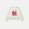 Korean Badblood BCAC Series American Spicy Girl Red Women's Knitted Cardigan