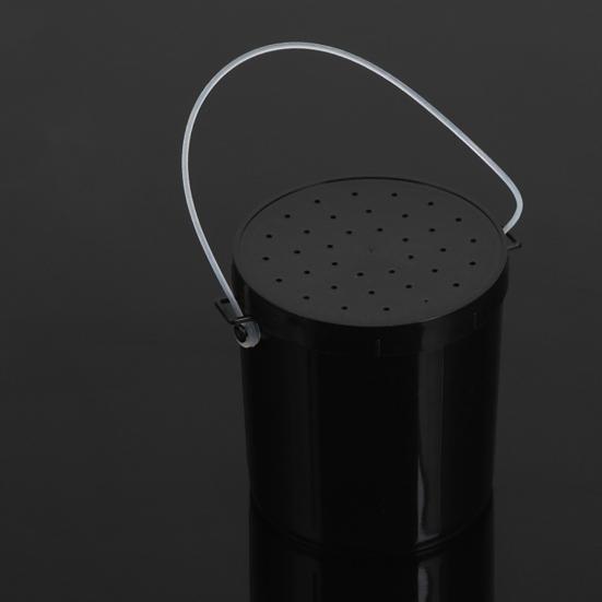 Live Bait Bucket with Portable Handle Breathable Anti-drop Cover Fishing Earthworm Storage Box Small Live Red Worm Container Fishing Accessories