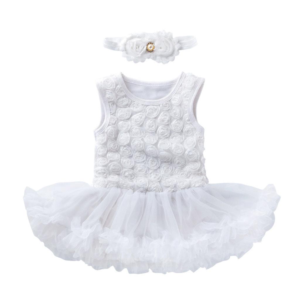 Летнее детское розовое платье принцессы без рукавов для девочек, однотонное, милое платье принцессы