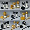 Одиночный MOC Кирпичи Черный Золотой Доспех Воин Средневековые Рыцари Рим Оружие Фигурка Образовательный Строительный Блок Подарки