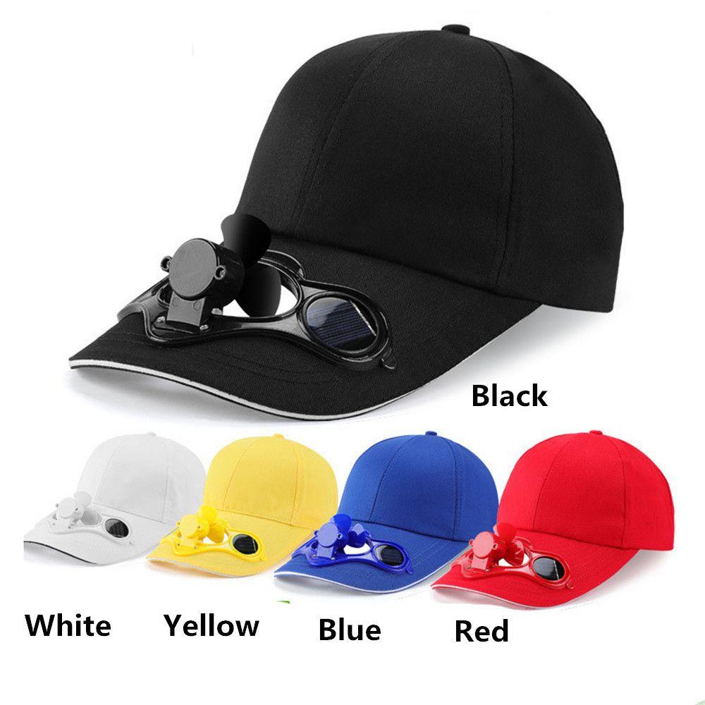 Men Women Travel Hiking Camping Fan Cooling Baseball Hat Novelty Sport Cap Sun Hat