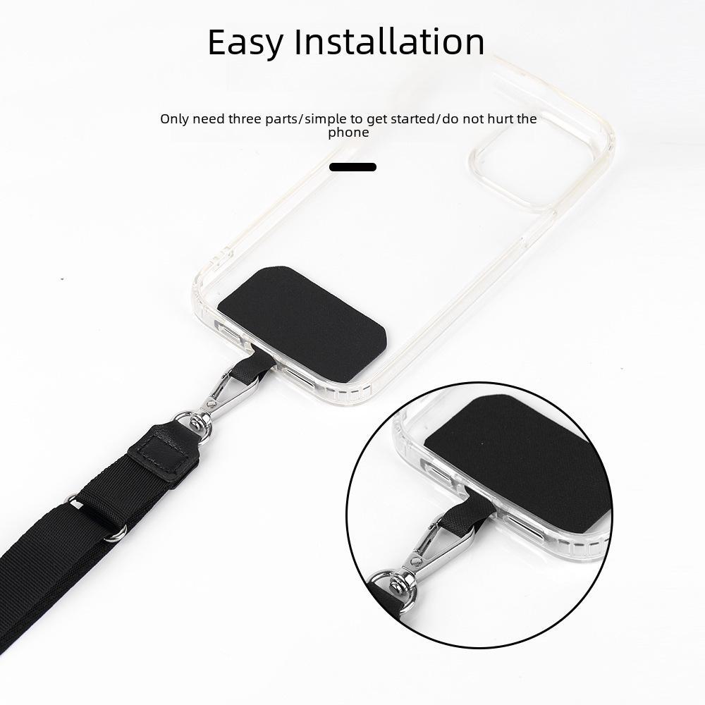 Adjustable Crossbody Neck Hanging Mobile Phone Lanyard with Multifunctional Gasket