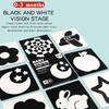 1 Box Baby Black White Cards Infants High Contrast Flash Card 0-3 Months Newborns Visual Stimulation Brain Sensory Development Paper Card Toy