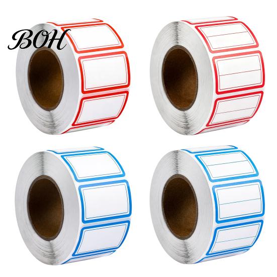 Precision Die-cut Stickers 500 Pcs Label Stickers, Color Coding Self-Adhesive Name Tags, Waterproof Handwriting Friendly Removable Labels for