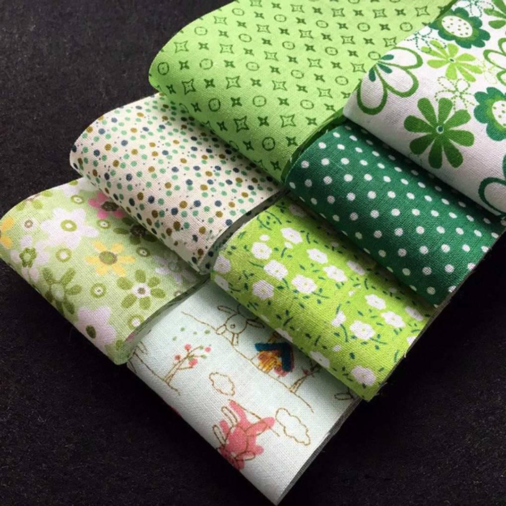 30 шт. хлопчатобумажной ткани, дышащей, с цветочным узором, в полоску, для самостоятельного шитья, для кукольного шитья, для домашнего портного, для магазина тканей