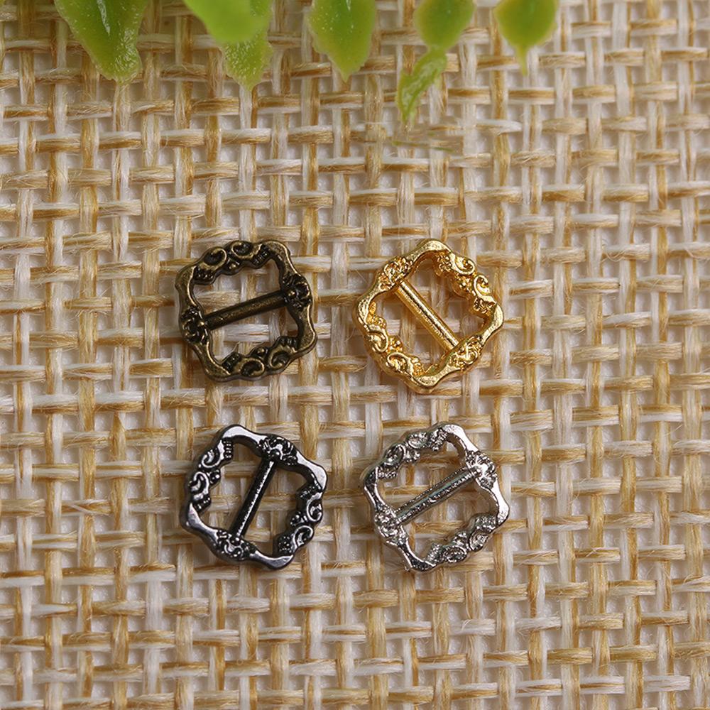 Mini Ultra-small Diy Dolls Buckles Pattern Belt Buttons Tri-glide Buckle Doll Bags Accessories