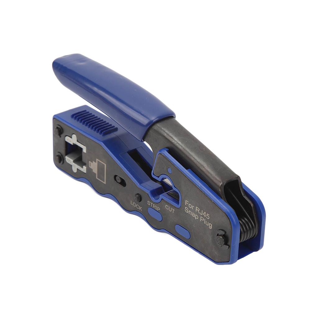 Инструмент для обжима RJ45 Сквозной обжимной инструмент с головкой RJ45 Cat6 Crystal и защитным кожухом Тестер кабеля