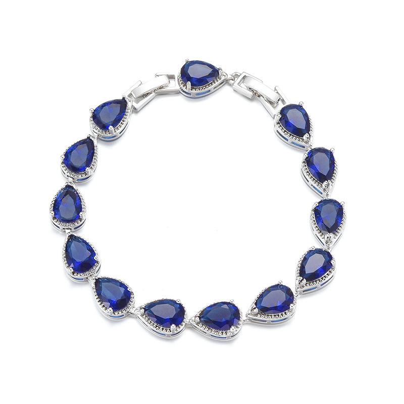 Самый продаваемый европейский и американский браслет с микро-инкрустацией из циркония ААА в форме капли воды, женская мода, свадебные украшения для невесты