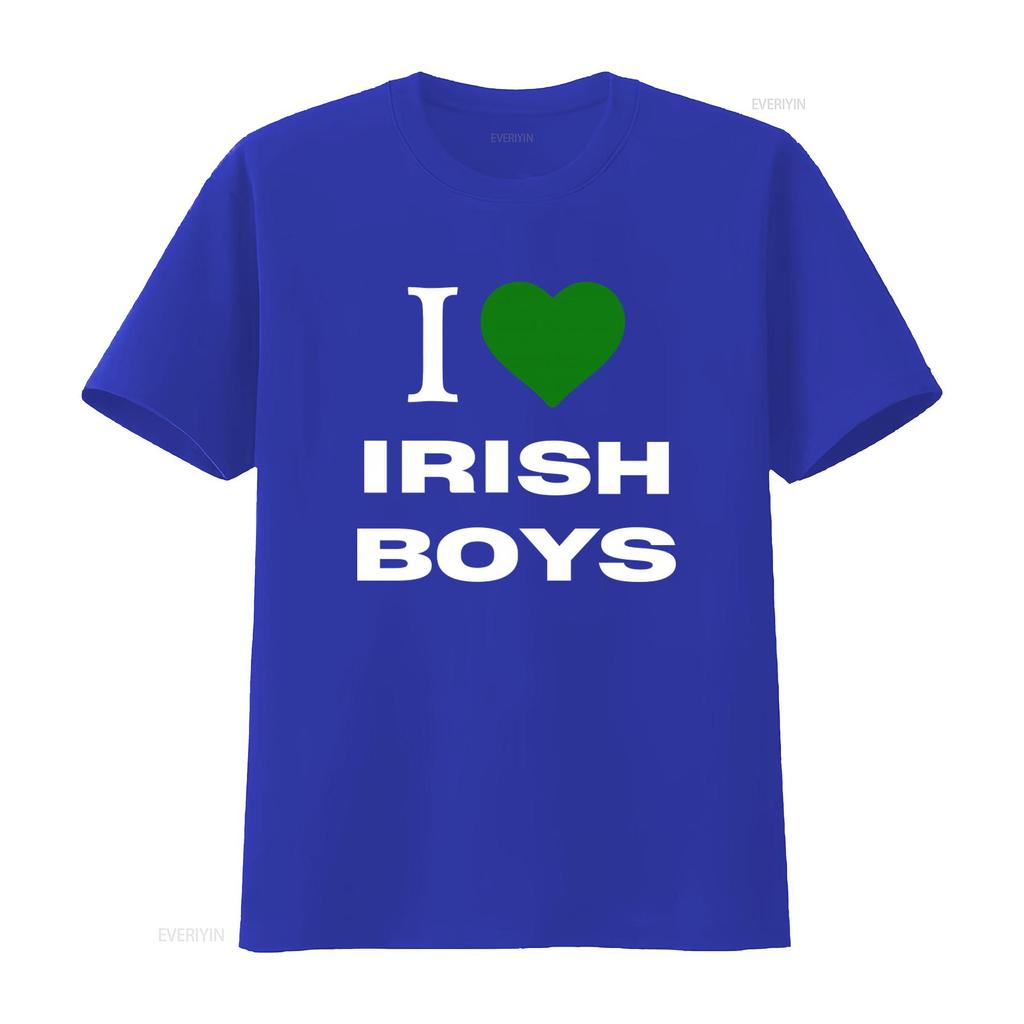 Футболка I Heart Irish Boys Любовь Модная Y2K День Святого Патрика Счастливый Слоганом винтаж Стиранная Мягкая Слегка Повседневная дизайнерская одежда