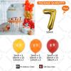 75 шт. Желтый Медовый Тема Винни Пух 32-дюймовый Золотой Номер Детский Декор для Празднования Дня Рождения Подарок Гирлянда Арка Набор Шаров для Детского Праздника