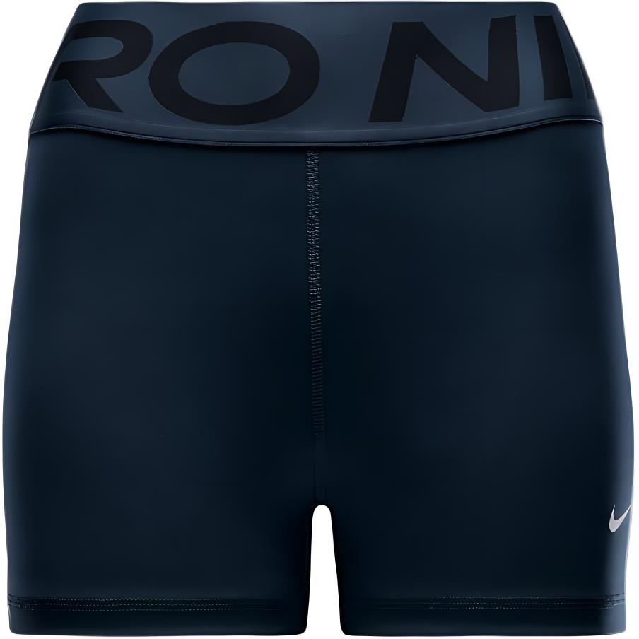 Nike Pro Sculpt Брюки для велоспорта с высокой талией и принтом букв, прилегающие, женские, низ, темно-синий FV7033-478