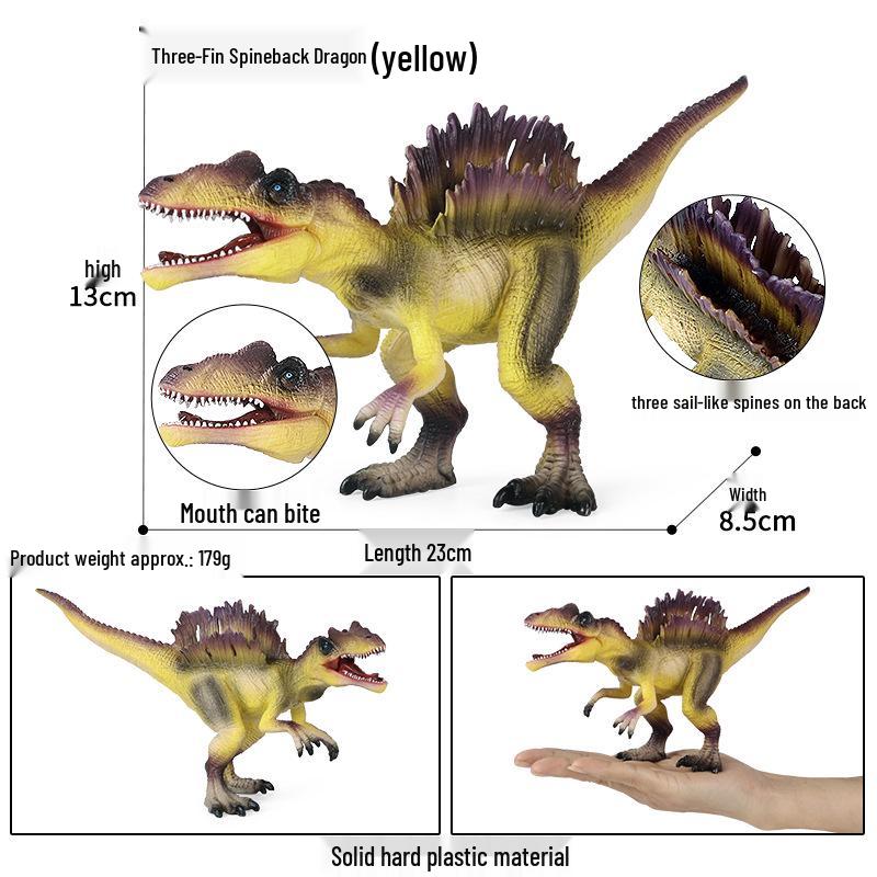 Dinosaur Model Set: T. Rex, Spinosaurus, Mosasaurus, Stegosaurus, Triceratops Cognitive Toys