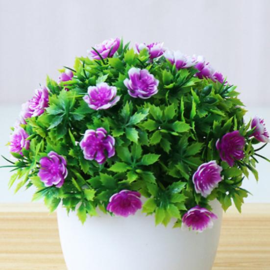 Искусственный цветок в горшке, яркий декор, реквизит, яркий цветок бонсай для дома