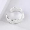 925 Sterling Silver Toe Rings for Women Simple Wave Design Party Opening Adjustable Tail Knuckle Ring Jewelry