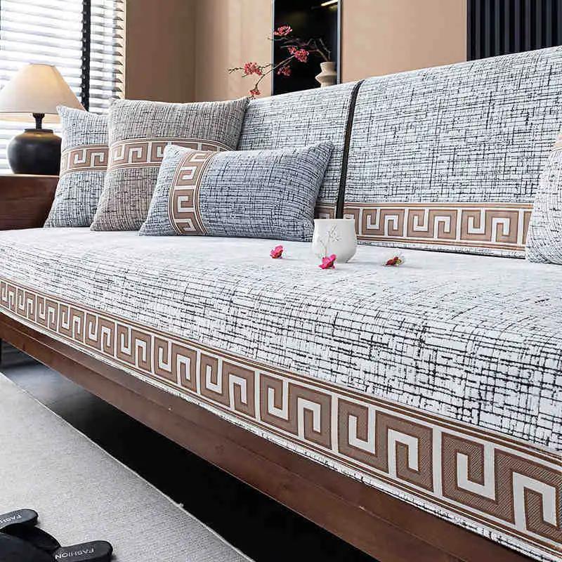 New Chinese Style Chenille Sofa Cushion 2025 New Four Seasons Universal Dustproof And Anti Slip For Living Room Sofa Cushion