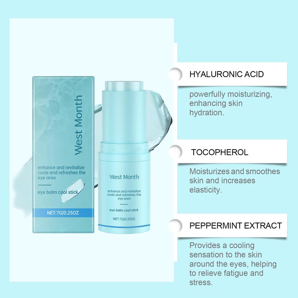 West&Month Eye Care Stick Gently Nourishes and Moisturizes Brightens the Eye Area Reduces Fine Lines and Dark Circles For Use Around the Eyes 7g